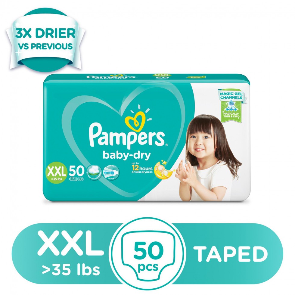 Pampers baby best sale dry xxl