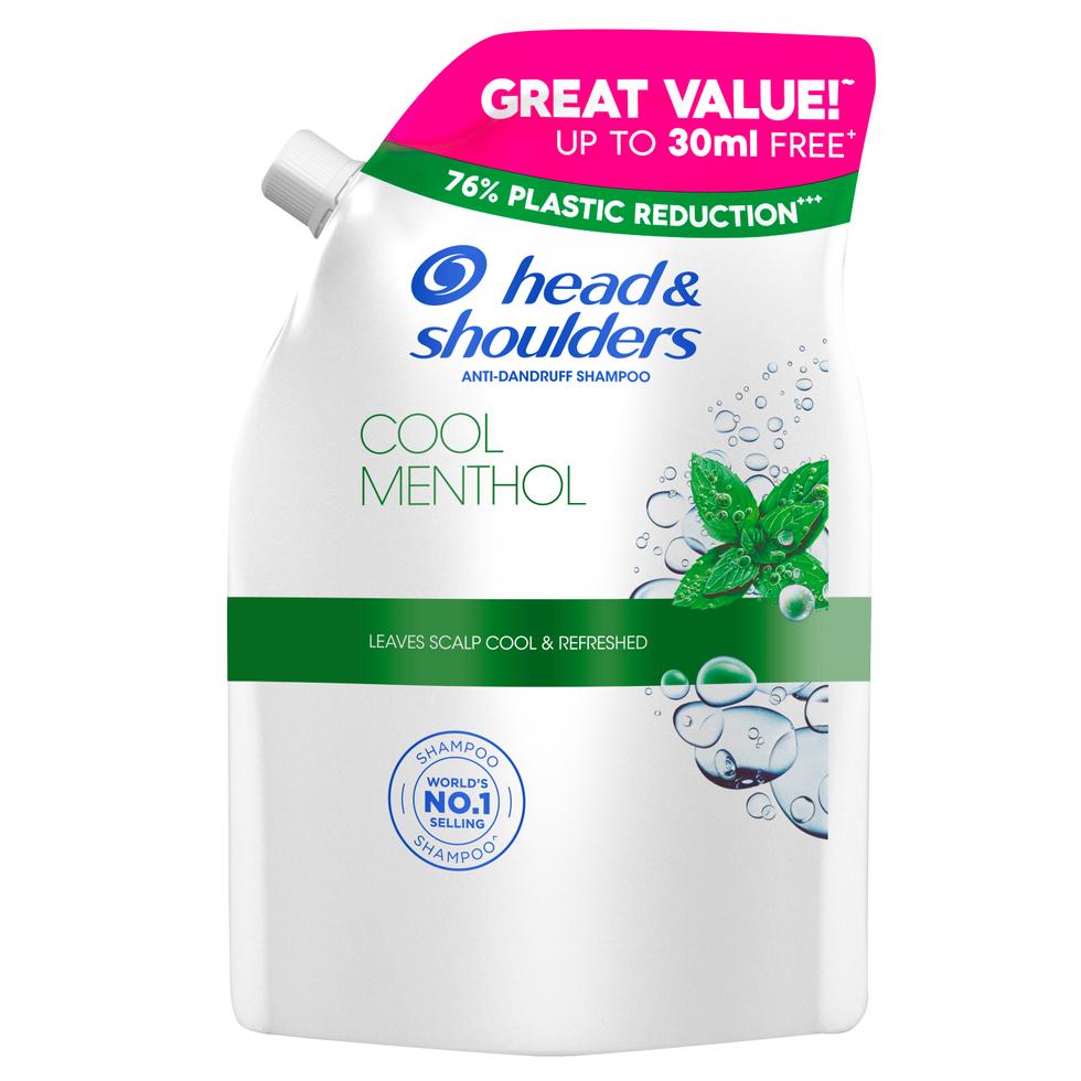 HEAD & SHOULDERS SHAMPOO  ANTI-DANDRUFF COOL MENTHOL REFILL 420ML