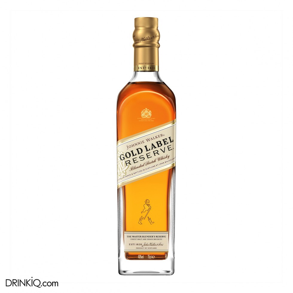 JOHNNIE WALKER BLENDED SCOTCH WHISKY GOLD LABEL 750ML