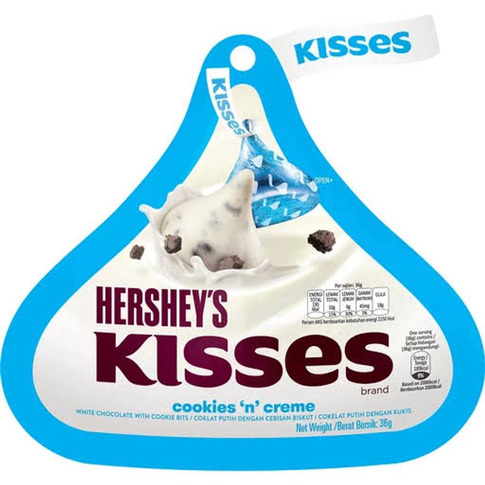 HERSHEYS KISSES COOKIES AND CREME   36G