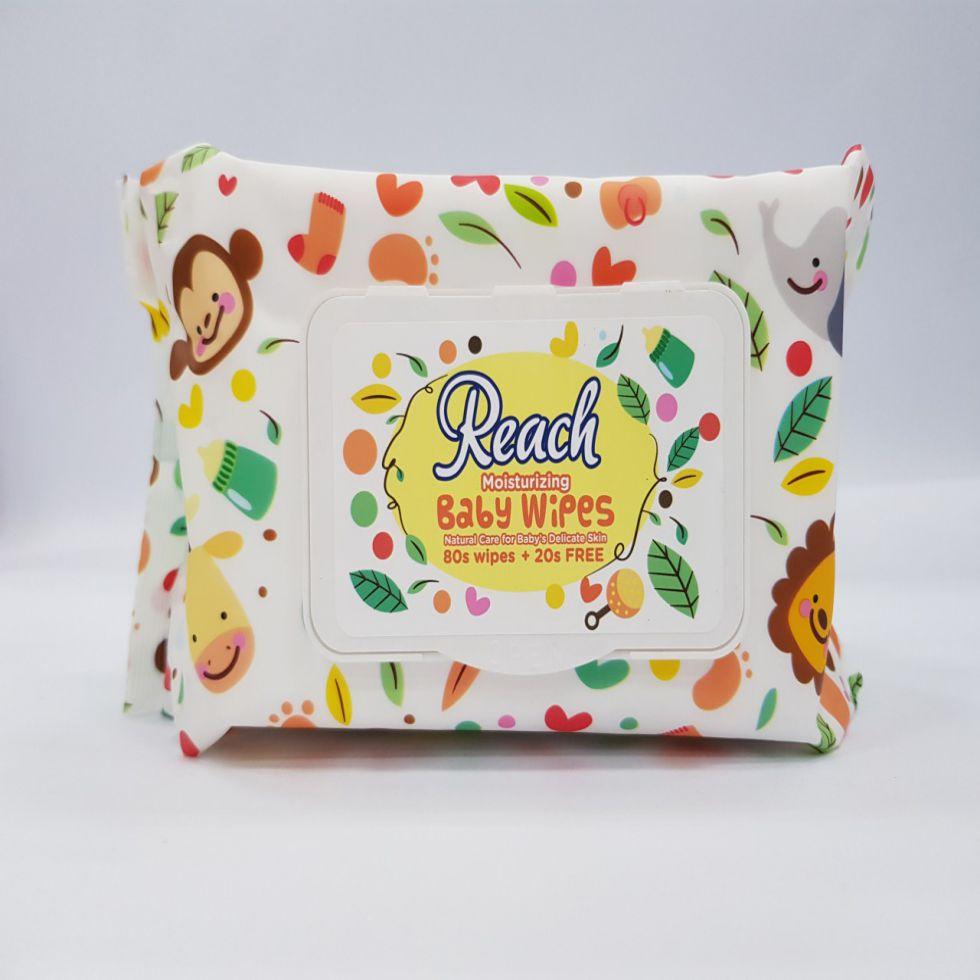 REACH MOISTURIZING BABY WIPES 80+20SHEETS  