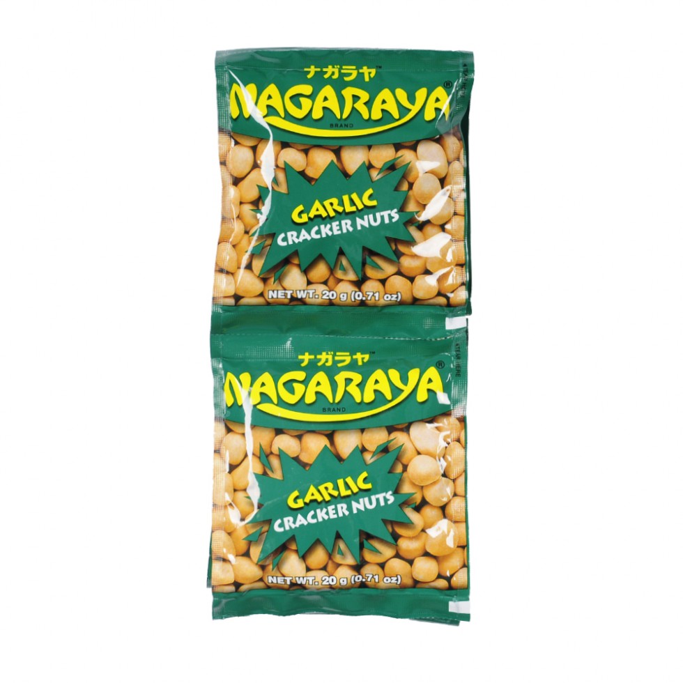 NAGARAYA  GARILIC CRACKER NUTS  (GREEN) 20GX10S