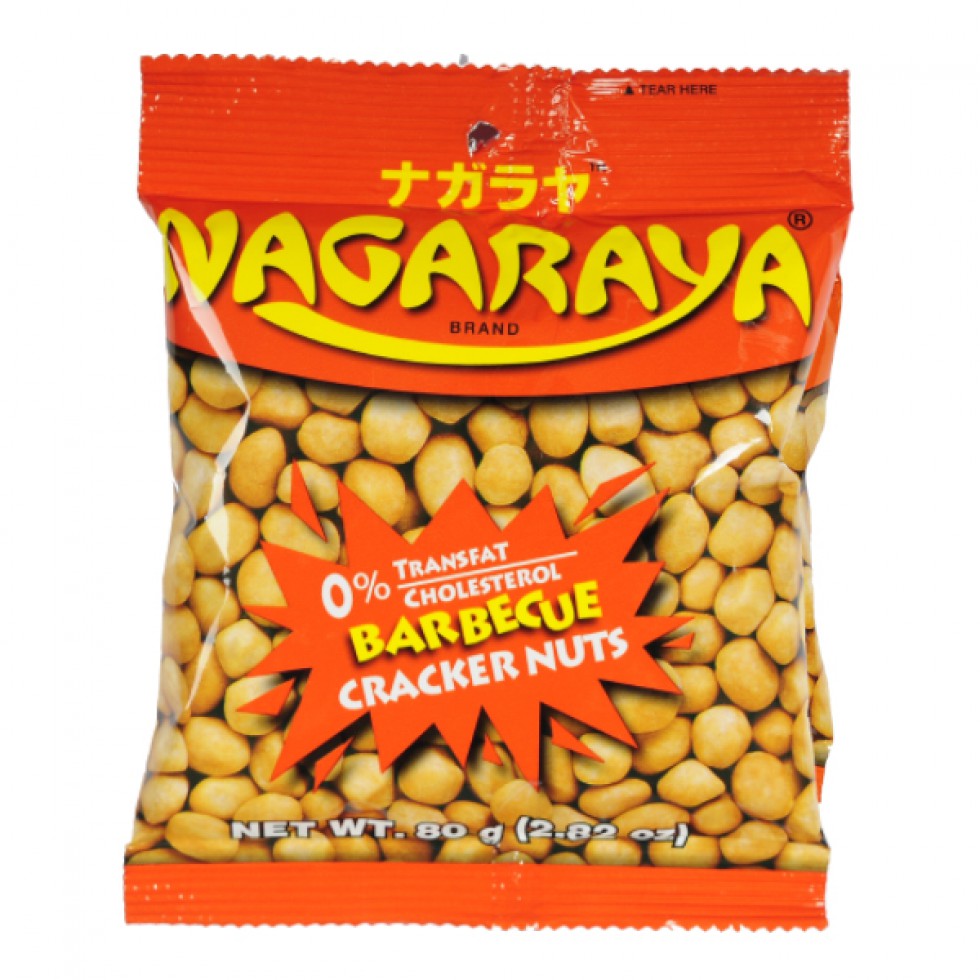 NAGARAYA  BARBEQUE CRACKER NUTS  (ORANGE) 80G