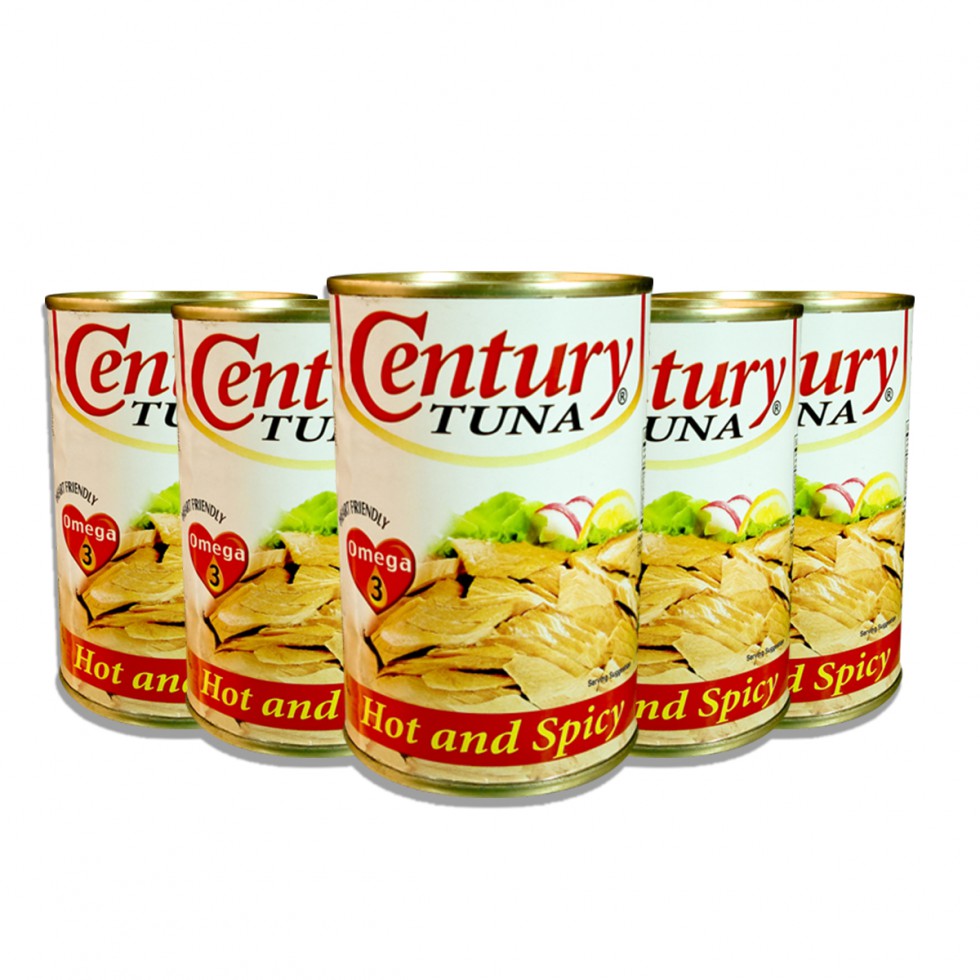 CENTURY TUNA FLAKES HOT AND SPICY 155G 5S  