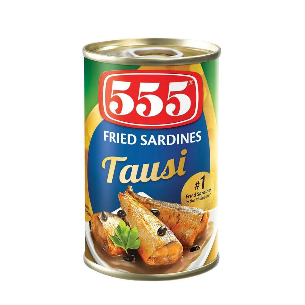 555 FRIED SARDINES  WITH TAUSI  155G