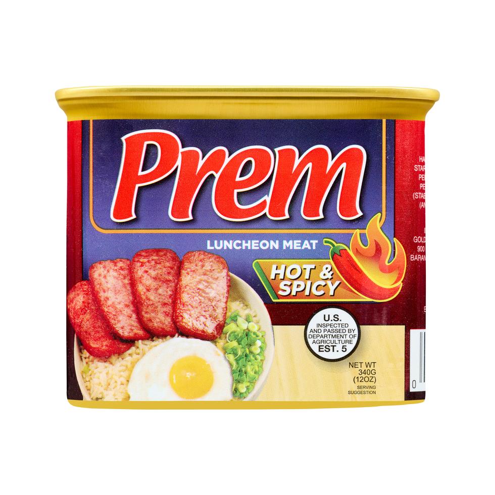 PREM LUNCHEON MEAT   HOT & SPICY 340G