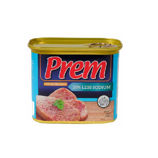 PREM LUNCHEON MEAT LESS SODIUM   12OZ