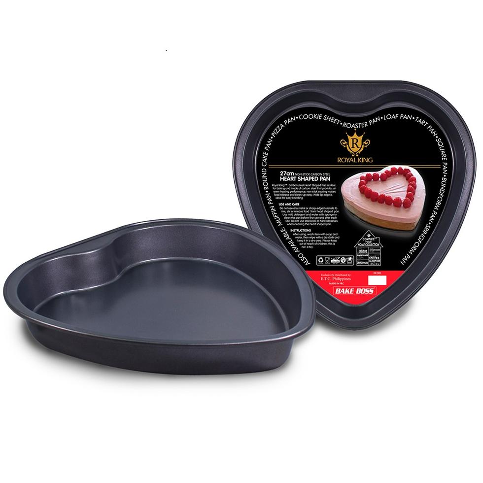 ROYAL KING NON-STICK CARBON STEEL HEART SHAPED PAN RK-085  27CM