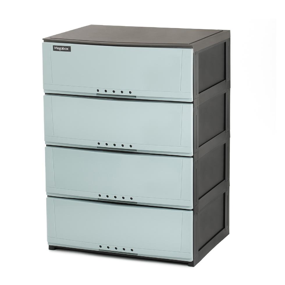 MEGABOX 4 LAYER DRAWER 170-4L BEIGE/BLUE/GRAY 