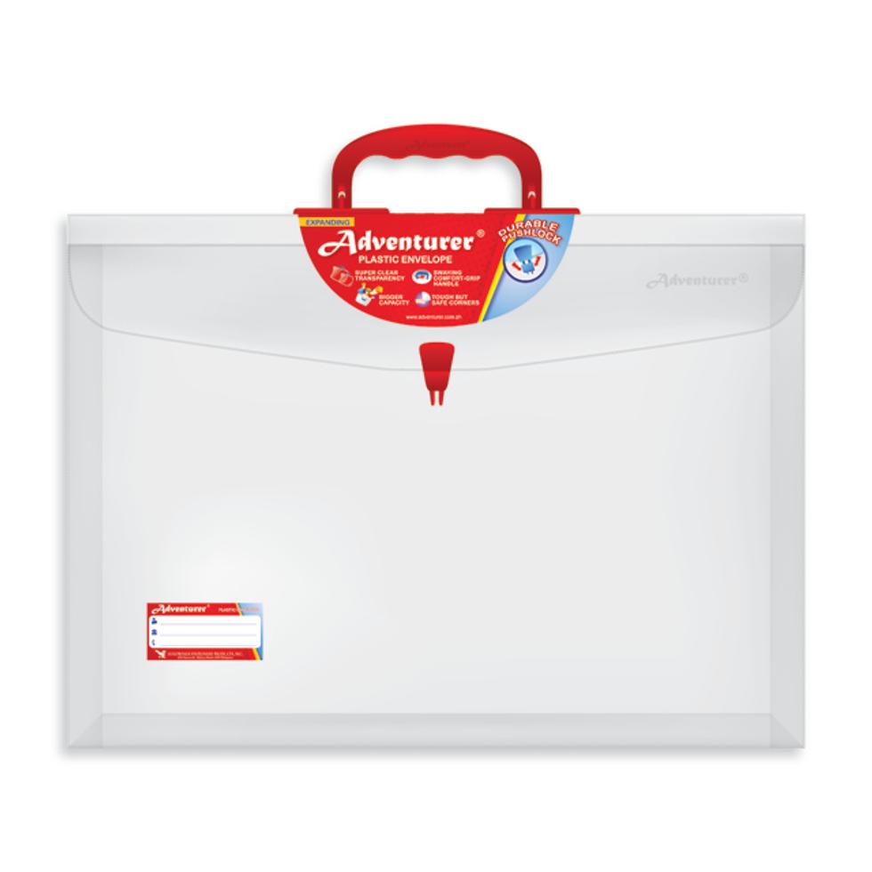 ADVENTURER PLASTIC ENVELOPE WHITE E11L W/PUSHLOCK W/ HANDLE  LEGAL