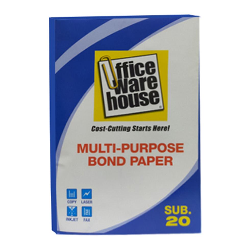 OWI BOND PAPER WHITE 500 SHEETS  LEGAL