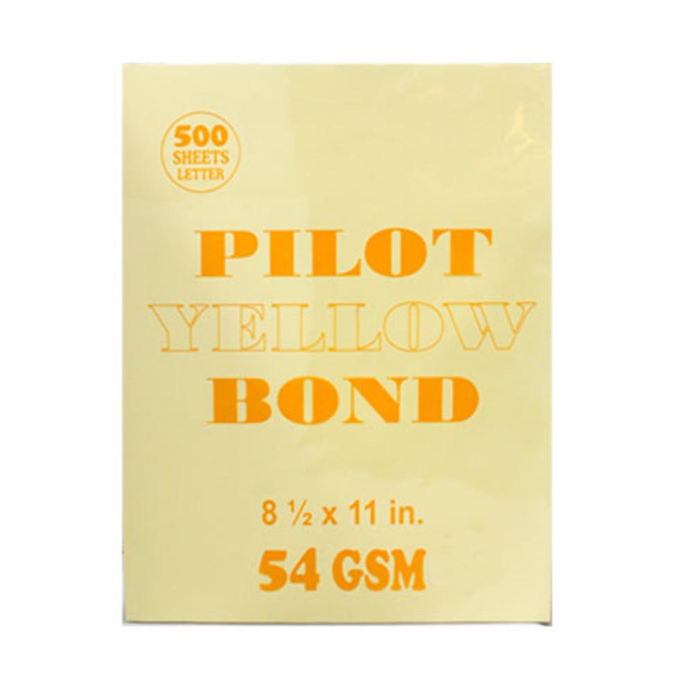PILOT BOND PAPER YELLOW 500 SHEETS  LETTER