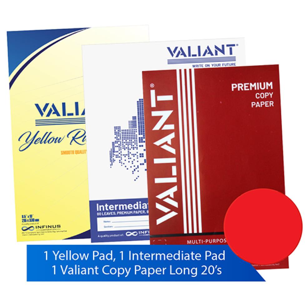 VALIANT COPY PAPER & PAD BUNDLE 3'S  