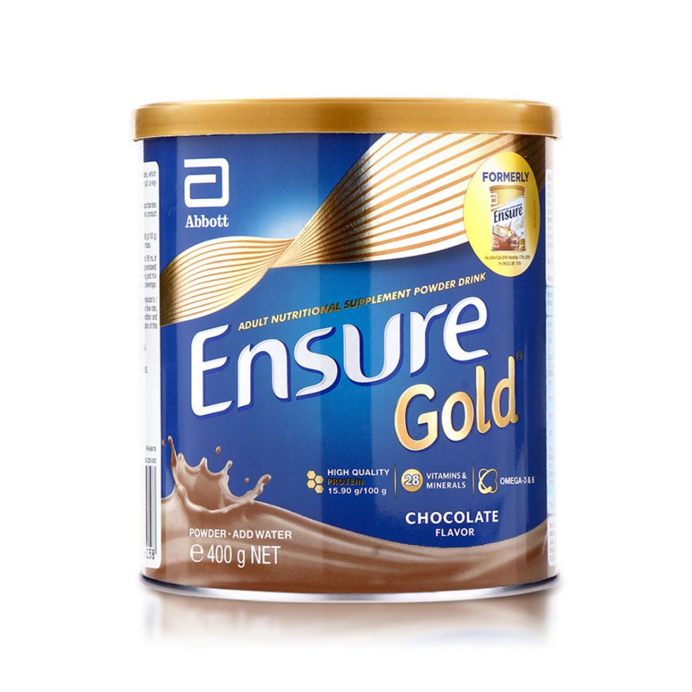 ENSURE GOLD ADULT NUTRITIONAL SUPPLEMENT POWDERED DRINK CHOCOLATE 400G