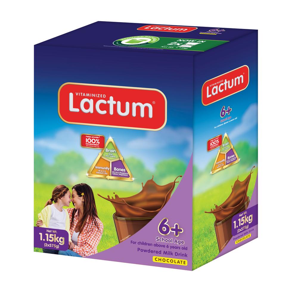 LACTUM 6+ SCHOOL AGE FOR 6 YEARS OLD AND ABOVE CHOCOLATE 1.2KG