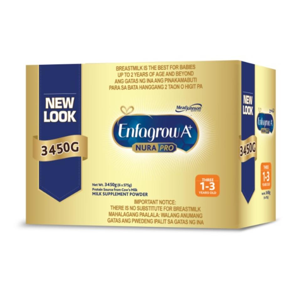 ENFAGROW A+ THREE NURAPRO GROWING UP MILK FOR KIDS 1 TO 3 YEARS OLD PLAIN 3.45KG