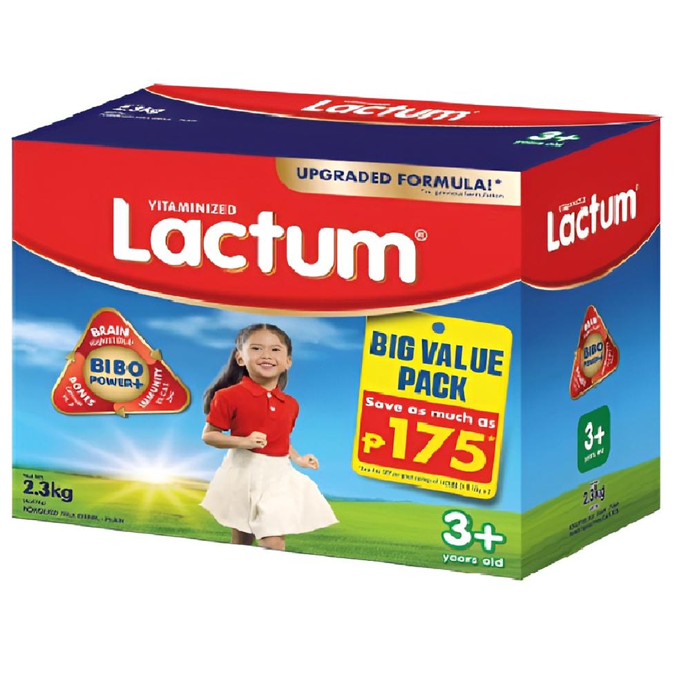 LACTUM 3+ POWDERED MILK DRINK  PLAIN 2.3KG