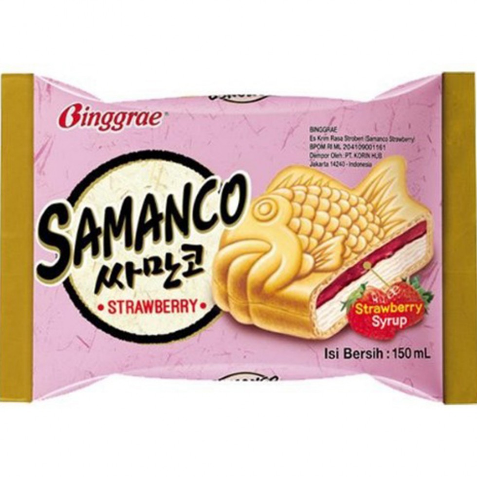 BINGGRAE SAMANCO STRAWBERRY  150ML
