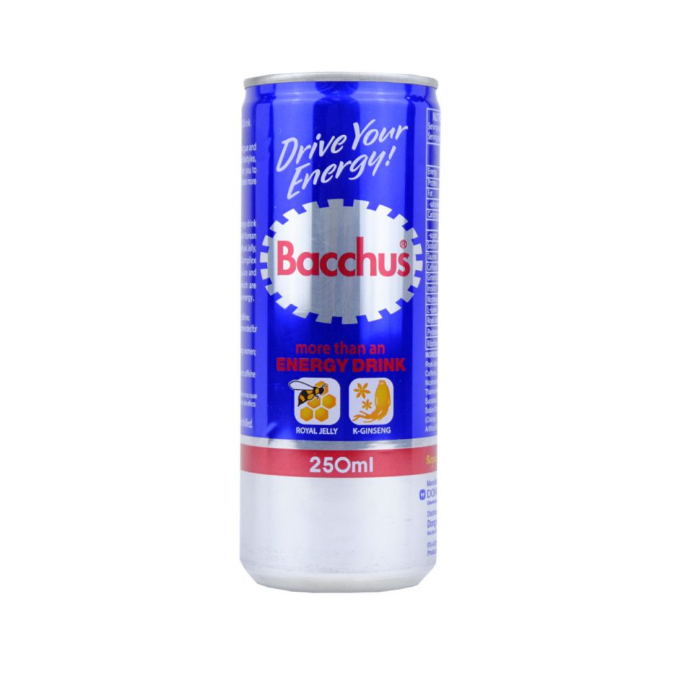 BACCHUS ENERGY DRINK WITH ROYAL JELLY AND KOREAN GINSENG 250ML