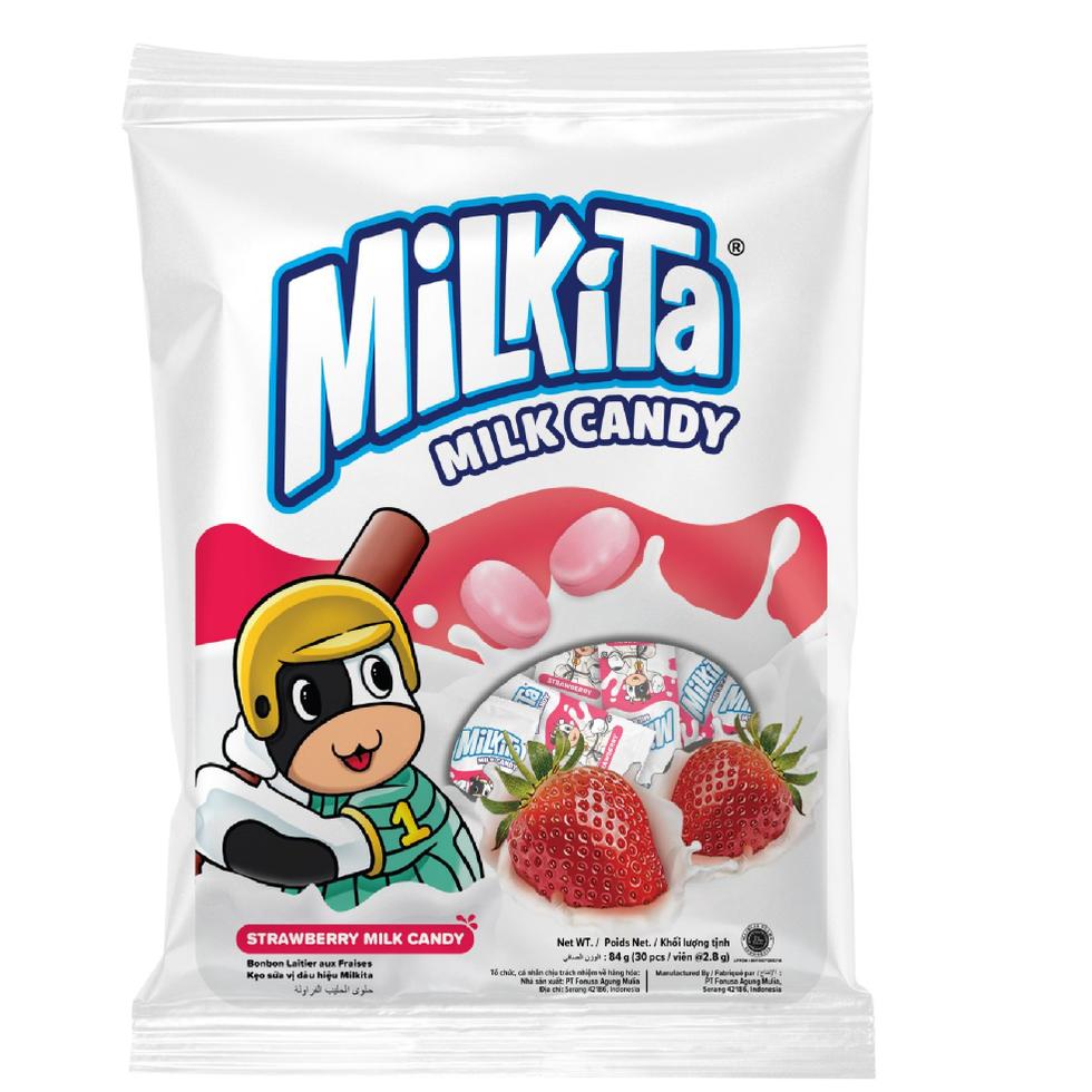 MILKITA CANDY  STRAWBERRY MILK  2.8GX30S