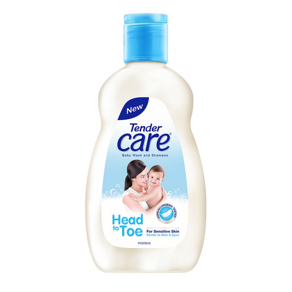 TENDER CARE BABY WASH HEAD TO TOE 180ML