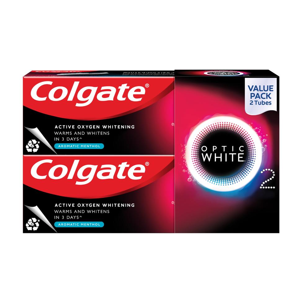 COLGATE TOOTHPASTE OPTIC WHITE 02  AROMATIC MENTHOL 85G