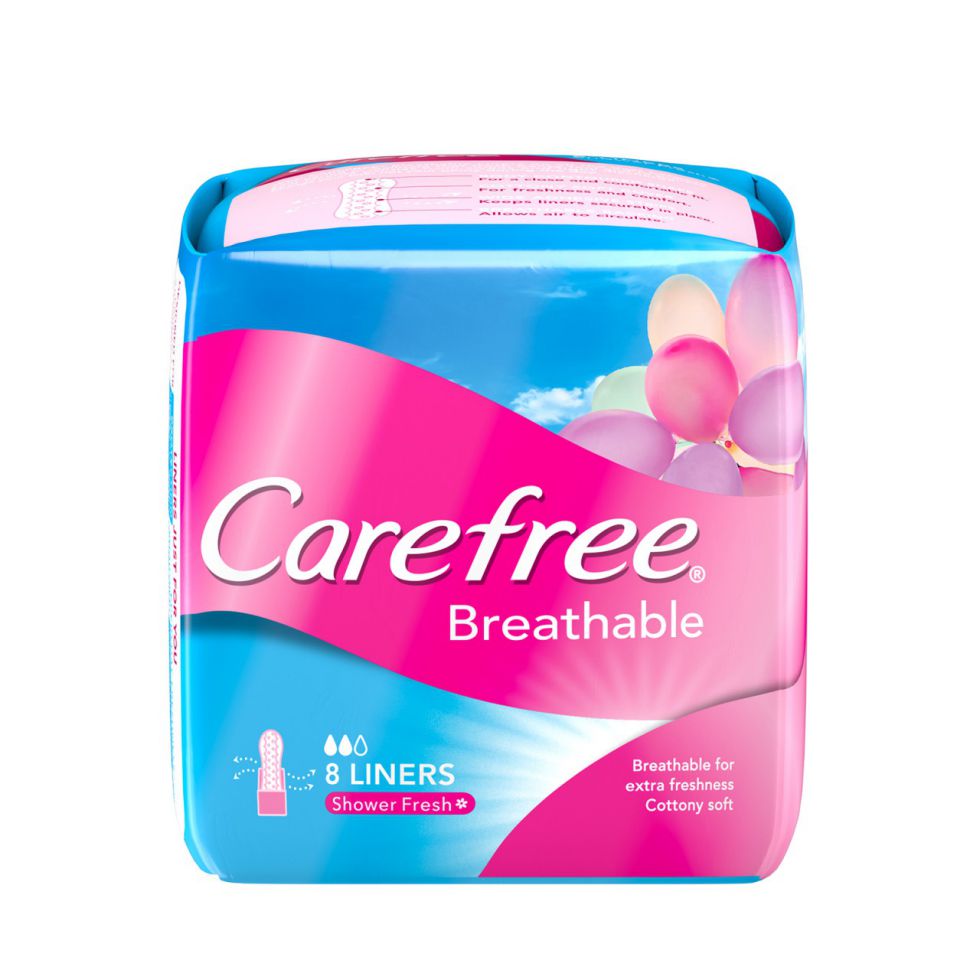 CAREFREE PANTY LINERS BREATHABLE SCENTED 8S