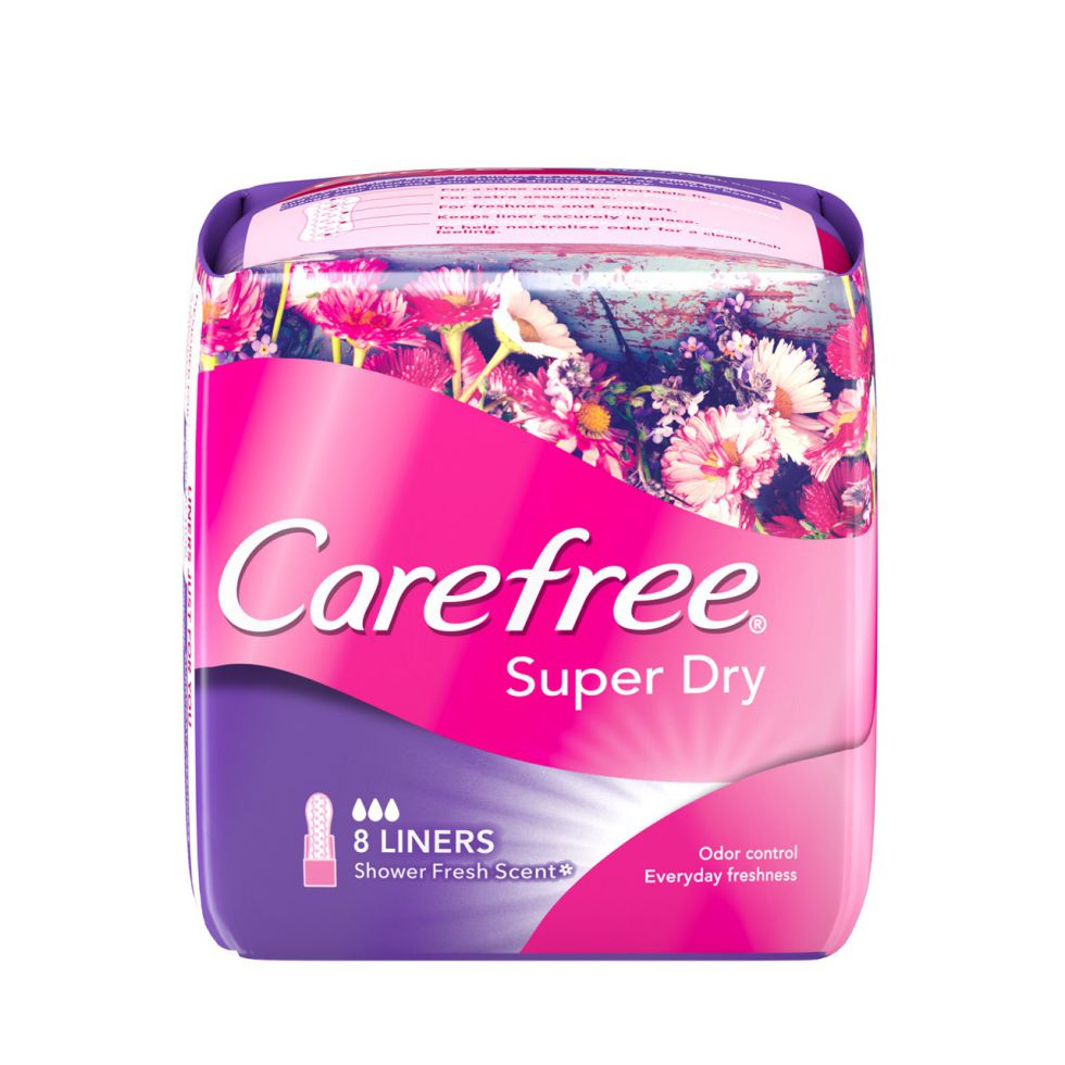 carefree panty liners super dry 8s