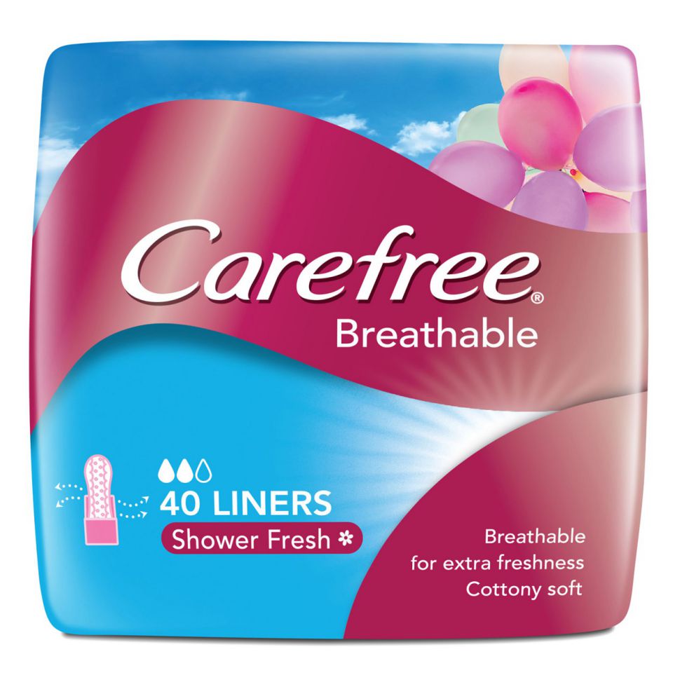 CAREFREE PANTY LINERS BREATHABLE SCENTED 40S