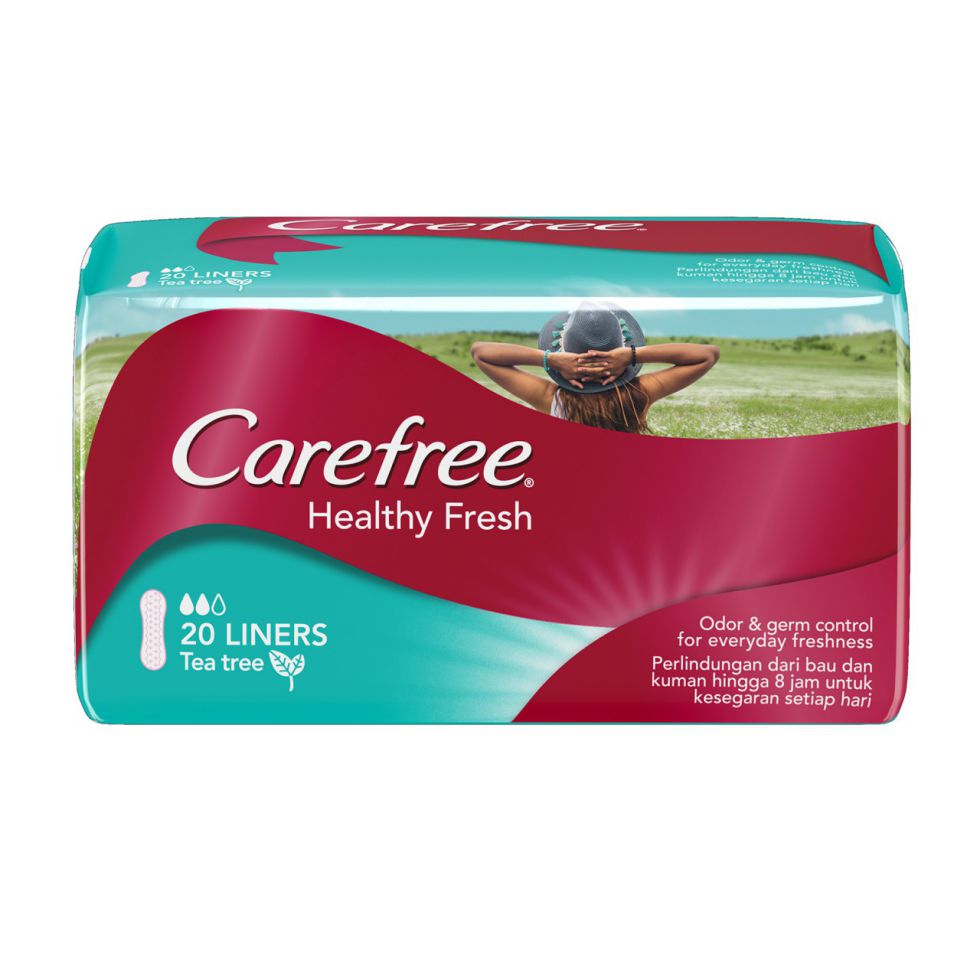CAREFREE PANTY LINERS HEALTHY FRESH 20S