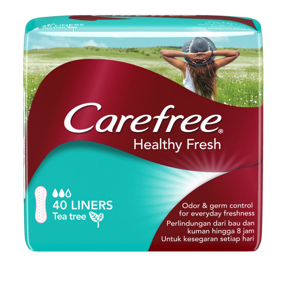 CAREFREE PANTY LINERS HEALTHY FRESH 40S