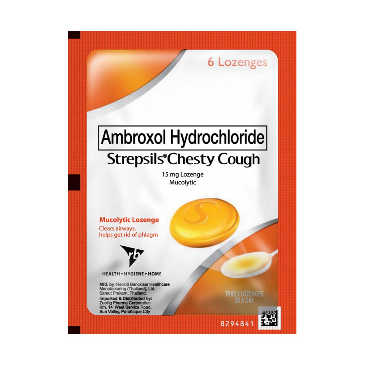 STREPSILS CHESTY COUGH  6 LOZENGES