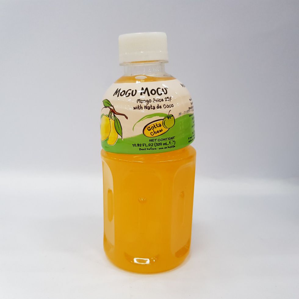 MOGU MOGU WITH NATA DE COCO  MANGO JUICE 25%  320ML