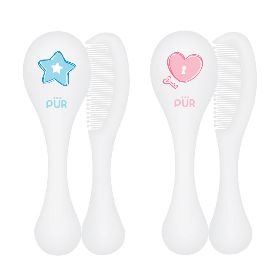 PUR BRUSH AND COMB