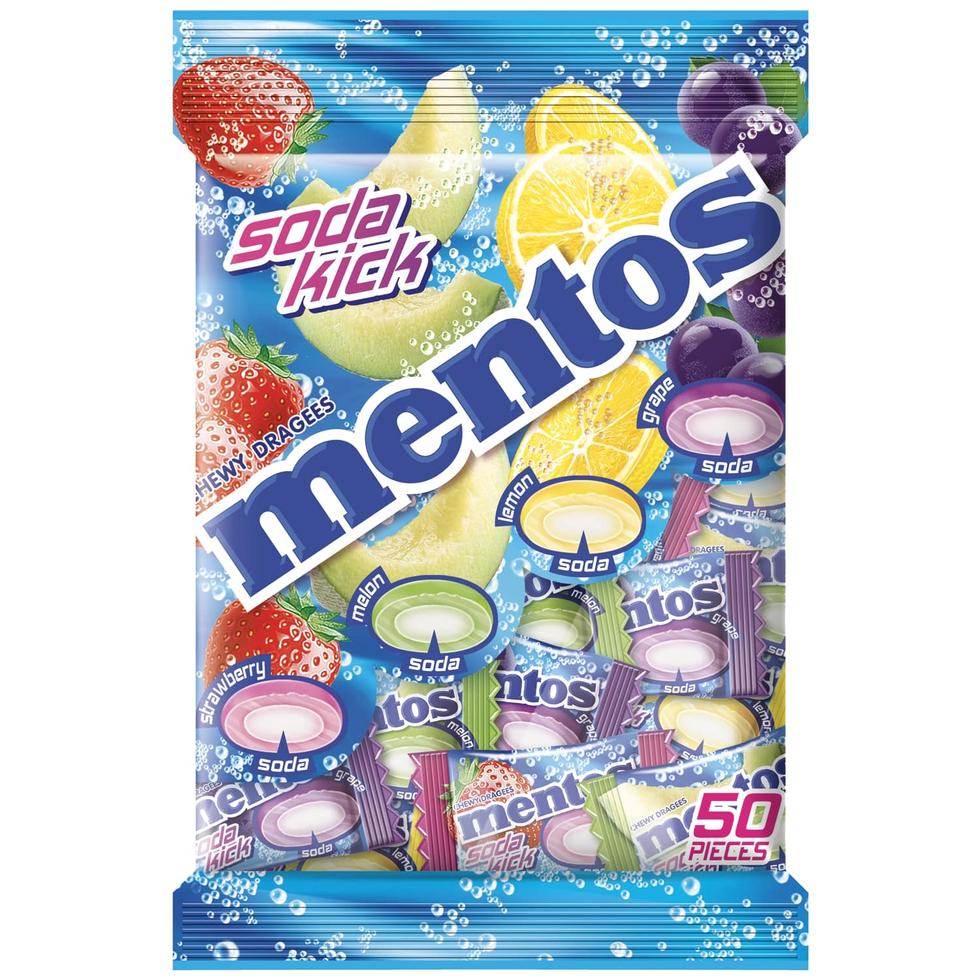 Mentos Mix Soda Kick Chewy Dragees 50s Assorted 135g