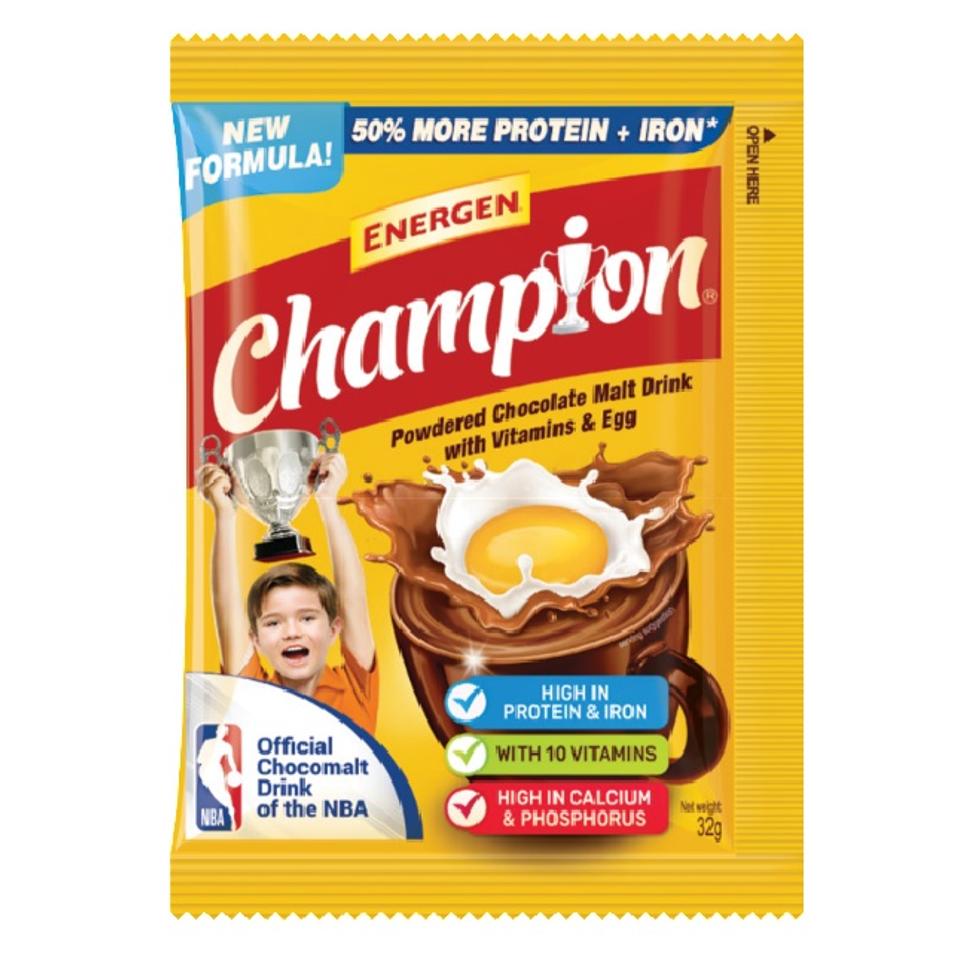 ENERGEN CHAMPION  POWDERED CHOCOLATE MALT DRINK 30GX10S