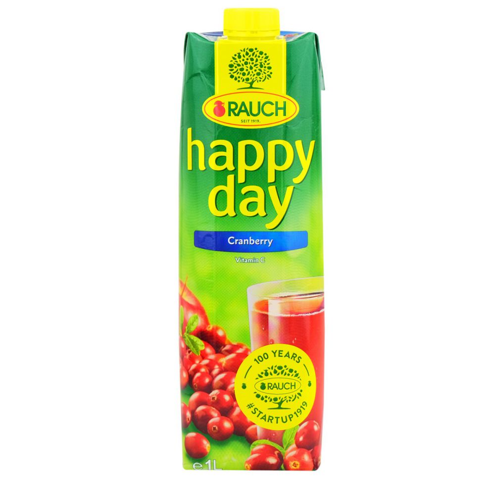 HAPPY DAY FRUIT JUICE CRANBERRY 1L
