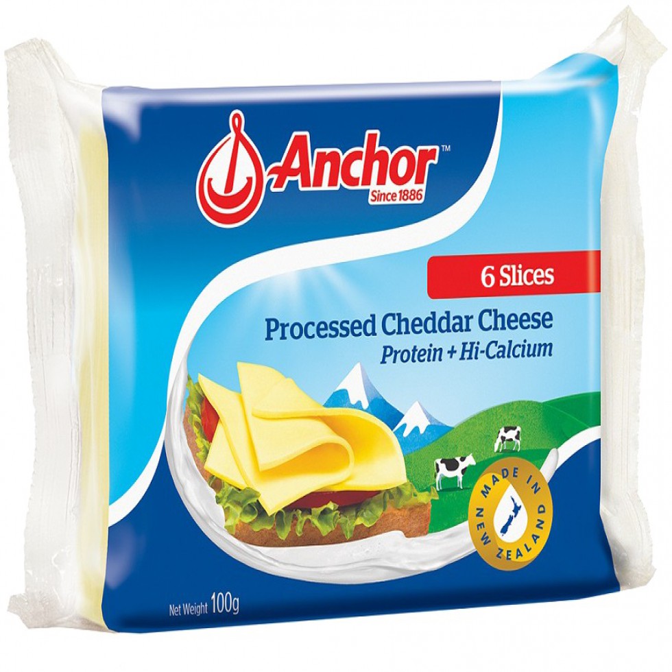 ANCHOR SLICED CHEESE 6 SLICES 100G