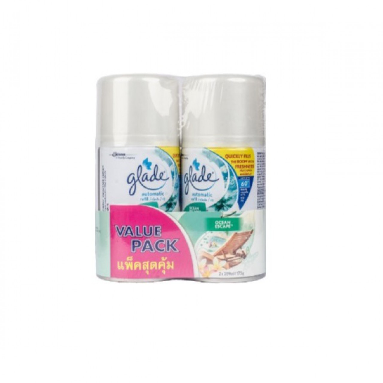 GLADE AUTOMATIC SPRAY VALUE PACK OCEAN ESCAPE REFILL 175G