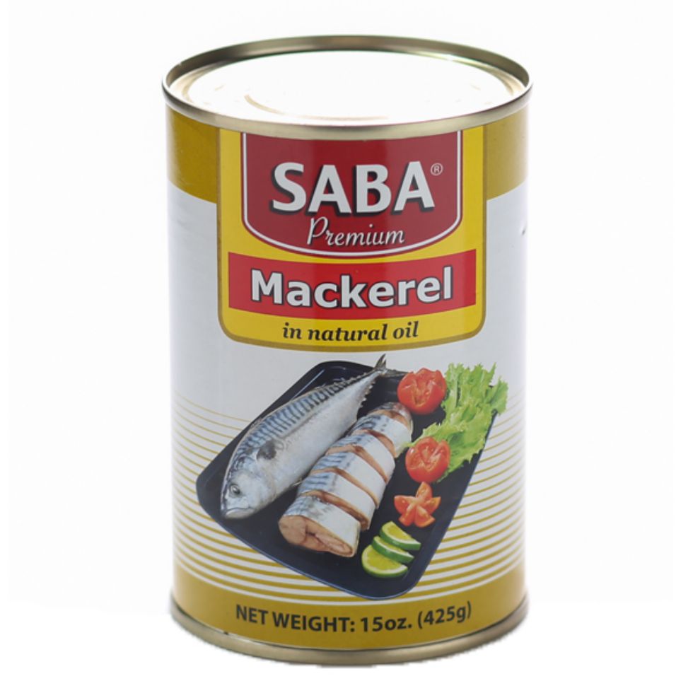 SABA PREMIUM MACKEREL  IN NATURAL OIL 425G